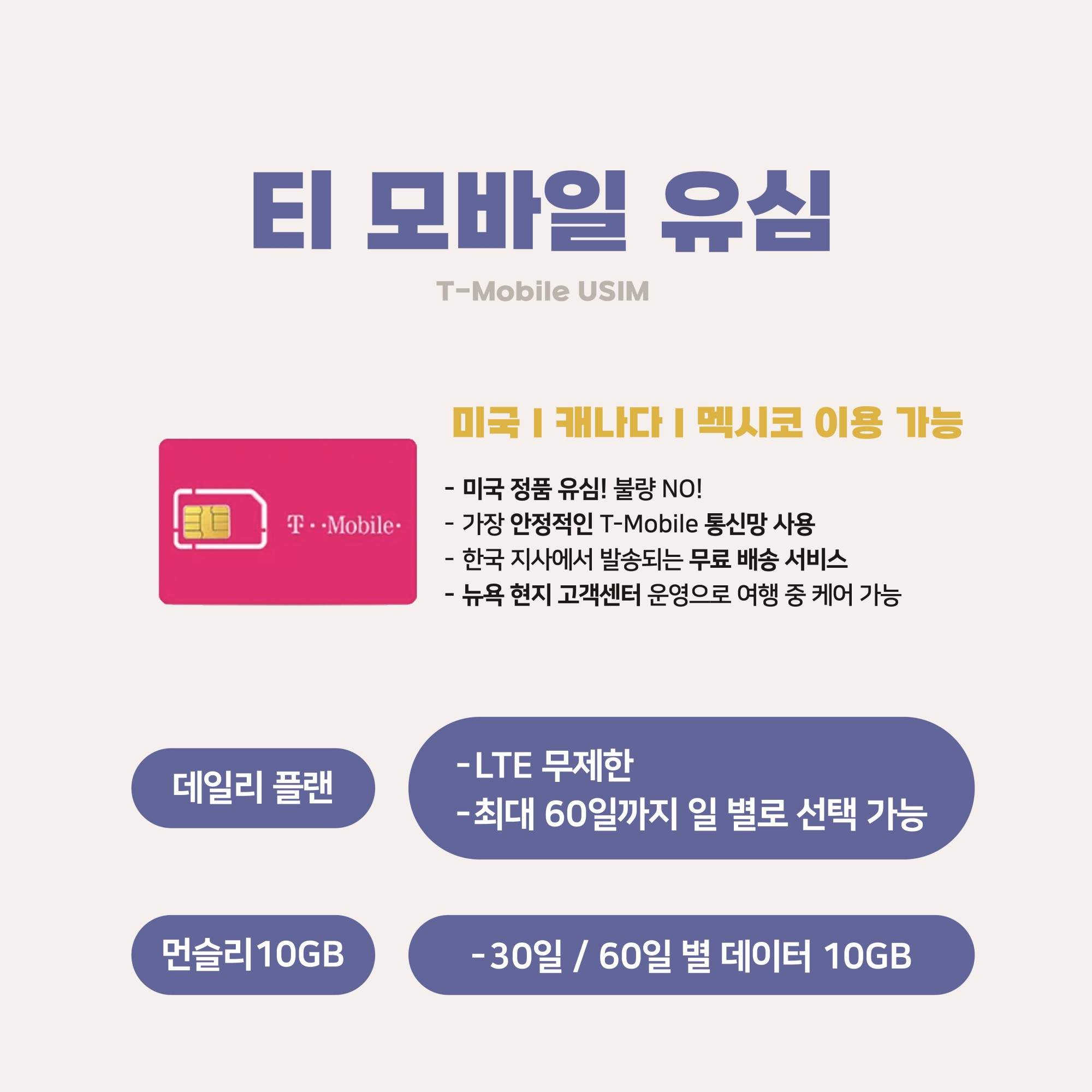 데일리 플랜이라는 텍스트가 적힌 안내문과 데이터 플랜 카드