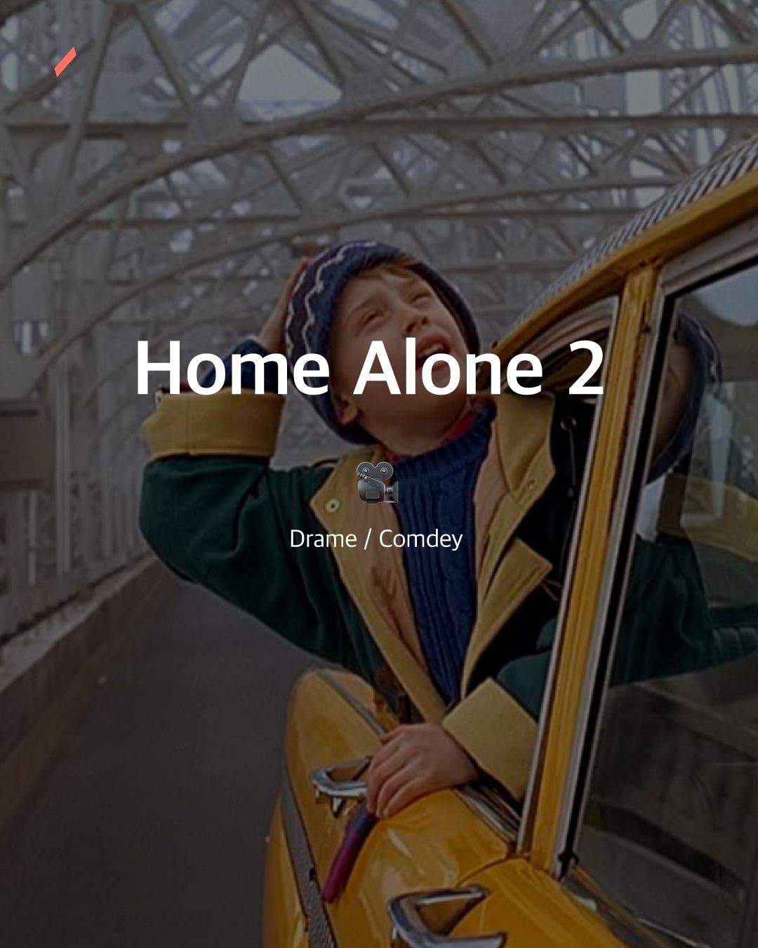 자동차 창문에 손을 대고 있는 사람과 Home Alone 2라는 문구가 보임